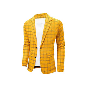 Blazers pour hommes STITCH MASTER de haute qualité, coupe ajustée moderne, confection haut de gamme, en polyester, simple boutonnage, col cranté - Product Image 1