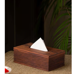 Caja de pañuelos de madera, diseño moderno, cómoda y fácil de usar, soporte decorativo para servilletas para mesa de hogar u oficina - Product Image 2