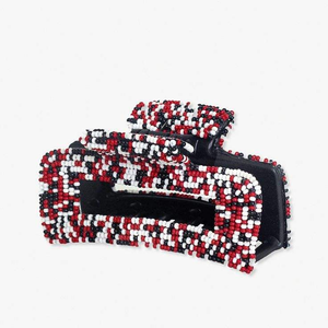Pinza de pelo de lujo hecha a mano con cuentas y bordados, accesorio personalizado para mujeres y niñas al mejor precio. - Product Image 5