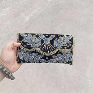 Bolso Artesanal Étnico de Lujo Indio Colorido con Cuentas, Asa de Baguette de Cuentas de Vidrio, Bolso Casual Duradero, Estilo Moderno, Étnico Premium - Product Image 3