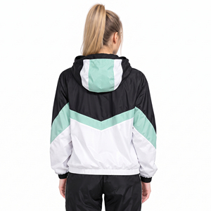 Wholesale <b>Windbreaker</b> Zipper Hoodie Lightweight Hiking <b>Camping</b> Hooded Jacket Rainproof Soft Shell Custom Logo Nylon Jackets - Product Image 2
