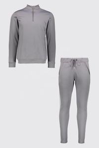 Ensemble de survêtement pour homme, style le plus récent, 2 pièces, coupe ajustée, rayures personnalisées, jogging, taille plus, coupe-vent, respirant, automne, écologique - Product Image 3