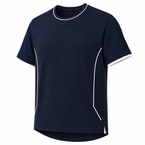 Camiseta Casual de Manga Corta con Cuello Redondo para Hombre, Transpirable, 100% Algodón, Corte Regular - Product Image 5