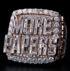Bague Moissanite Iced Out de Luxe Hip Hop pour Homme, Bijou Tendance - Product Image 1