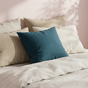 Solid Linen Look <b>Cushion</b> Cover Decorative Throw Pillowcase Eco Friendly Breathable Bedding Home Decor - Product Image 1