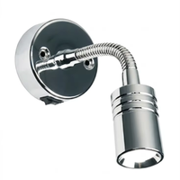 Lampe de lecture LED pour camping-car, col de cygne, fixation murale, lampe de chevet, chargement USB-C, alliage d'aluminium, blanc chaud 3000K, pour camping-car, caravane, camping-car