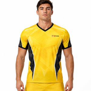 Maillot de volley-ball personnalisé, tissu léger haute performance, construction respirante, mouvements flexibles, coupe athlétique confortable - Product Image 1