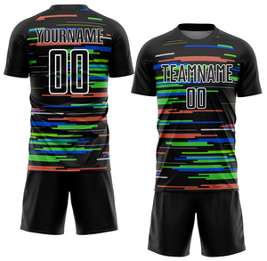 เสื้อฟุตบอลแบบแห้งเร็ว พิมพ์ลายแบบซับลิเมชั่น ระบายอากาศได้ดี เป็นมิตรกับสิ่งแวดล้อม ผลิตจากโพลีเอสเตอร์ 100% ป้องกันแบคทีเรีย ชุดทีมเต็มรูปแบบ สำหรับผู้ชาย พร้อมโลโก้แบบกำหนดเอง - Product Image 2