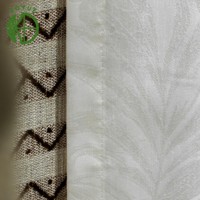Rideaux de luxe blancs transparents froissés 65% polyester 35% coton largeur personnalisable rideaux de fenêtre modernes pour salon toutes saisons