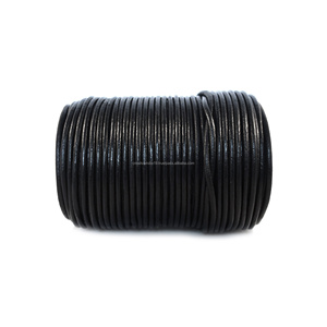 Vente en gros de cordons en cuir de différentes tailles de 1mm à 8mm pour la fabrication de bijoux, y compris 1.5mm 2mm 3mm 4mm 5mm - Product Image 4