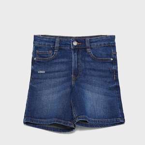 Shorts cargo taille haute pour hommes 100 % coton délavé respirant style décontracté coupe régulière – Short en jean très demandé en promotion - Product Image 2
