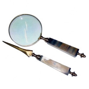 Nuevo diseño 2025 ojo cristal Metal Vintage indio artesanía lupa bronce Color venta al por mayor aspecto antiguo diseño buena calidad - Product Image 3