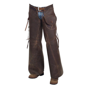 Pantalones de Montar Xpert para Hombre, Estilo Western, de Cuero Vacuno Genuino, Corte Holgado, con Bolsillos Utilitarios y Botones - Product Image 4