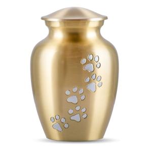 AHO Hermosas Urnas Funerarias Europeas Grises Plateadas con Huella de Pata de Mascota, Ecológicas y Duraderas, para Cenizas, de Metal, con Garantía de 3 Años - Product Image 6