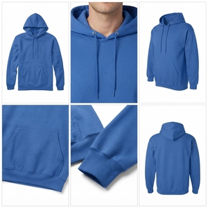 Sweat-shirt à capuche en polaire pour homme avec cordon de serrage réglable - Product Image 4