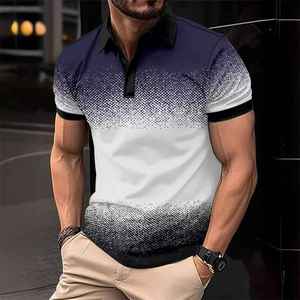 Camiseta Polo Moderna y Elegante para Hombre, Diseño Casual, Transpirable, Absorbente de Humedad, con Estampado Sublimado - Product Image 2