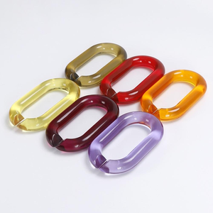 Crystal <b>Clear</b> Color <b>Resin</b> Chain Wall Decoration Trending Chain Links Beautiful Colorful Removable Living Room - Product Image 5