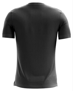 Camiseta de Hombre Negra de Manga Corta con Cuello Redondo, Tejido Sólido Transpirable de 320g, Corte Regular, Estilo Casual, 100% Algodón Jersey - Product Image 6