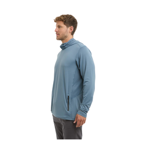 Sudadera de Pesca OEM con Cubre Rostro Integrado, Estampado Personalizado, Paneles de Malla Transpirable, Manga Larga, Camisa de Alto Rendimiento para Exteriores UPF 50+ - Product Image 3