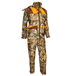 Tenue tactique de chasse pour hommes, imperméable, en toile camouflage, avec veste à capuche et pantalon, plusieurs poches, polyester et coton - Product Image 3