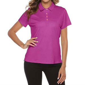 Camiseta Polo de Golf Personalizada al por Mayor para Mujer, de Secado Rápido, Transpirable, Lisa, con Logotipo Personalizado, Camiseta Polo Estampada Informal para Golf - Product Image 1