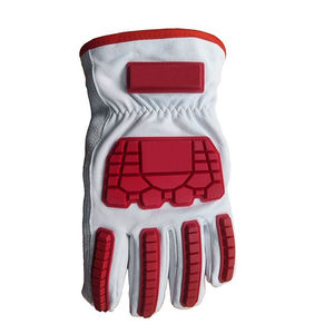 Guantes de rescate contra incendios, tira reflectante, cuero resistente a las llamas, flexible, transpirable, cómodo - Product Image 2