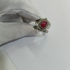 Anillo ovalado de cornalina en plata de ley 925, hecho a mano, anillo de promesa para mujer, regalo de joyería para ella, anillo con engaste de bisel, piedra de nacimiento de julio. - Product Image 5