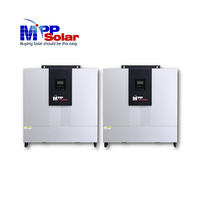 LV6048 * 2 12000w 120v 240v 48v Onduleur solaire MPP à phase divisée 4 suiveurs MPPT 145V 320A Chargeur USB RS232 Contact sec Type US