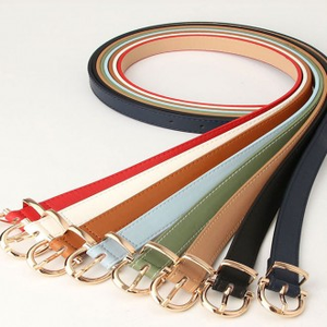 Cintura con fibbia rotonda da donna accessorio per cintura Casual - Product Image 1