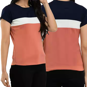 เสื้อยืดคอกลมผู้หญิง แขนสั้น ทรงปกติ ผ้าเจอร์ซีย์ ระบายอากาศได้ดี สวมใส่สบายทุกฤดู - Product Image 3