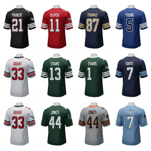 Maillot de football américain personnalisé en gros |   Uniforme de style NFL en maille polyester respirante - Product Image 5