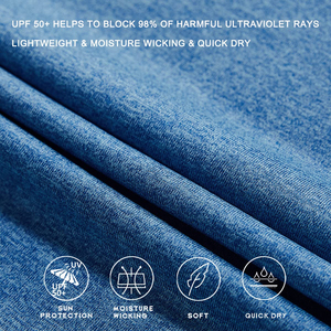 Hoodie de pêche à manches longues imperméable UPF 50 en polyester 100% - Service OEM personnalisé, séchage rapide, léger, facile à laver - Product Image 2