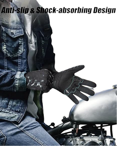 Guantes de Motocicleta de Alta Calidad, Diseño Transpirable y Ligero para Conducción Cómoda a Larga Distancia y en Todas las Condiciones Climáticas - Product Image 5