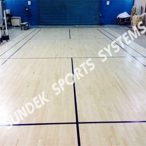 Maple Wood Sports Flooring System Shock Absorption Indoor <b>Badminton</b> Court Professional Solid Wood Floor for Tournament - Product Image 4