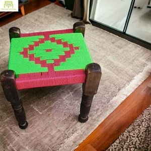 New Minimalist Design Space-Saving Apartment-Friendly Wooden <b>Ottoman</b> Peeda <b>Stool</b> for Living Room Foot <b>Stool</b> for Babies Kids Bone - Product Image 2