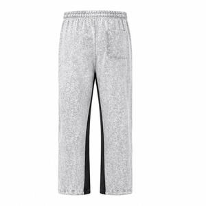 Wholesale Acid Wash Trousers Custom <b>Vintage</b> Washed Cotton <b>Pants</b> Relaxed Fit Streetwear Casual Joggers Clothing Manufacturer - Product Image 3