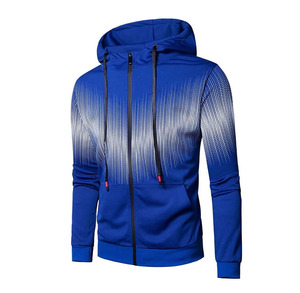 Ensemble de survêtement bleu personnalisé pour homme avec veste à fermeture éclair intégrale et pantalon de jogging – Fabricant de vêtements de sport athlétiques au Pakistan - Product Image 4