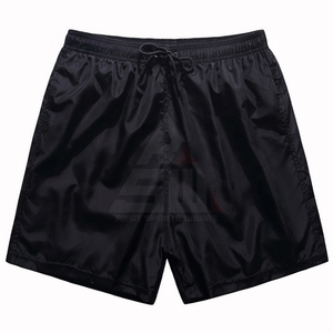 Shorts de bain décontractés pour hommes, coupe mi-haute, coupe-vent, imperméables, respirants, couleur unie, à cordon de serrage, séchage rapide, pour la plage et le surf - Product Image 5