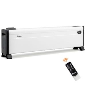 Radiateur électrique de plinthe de 32 pouces avec 1500W, 3 niveaux de chaleur, télécommande, humidificateur intégré 12H, chauffage d'appoint de plinthe de 32 pouces - Product Image 3