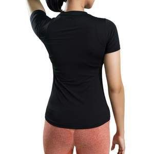Custom Women Slim Fit Short Sleeve Crew Neck T Shirt Fitness Running Yoga <b>Top</b> Breathable Quick Dry Activewear Training Tee - Product Image 3