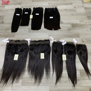 Nuevo Cabello Humano Vietnamita Virgen Liso con Encaje HD 5x5 13x4 13x6, Frontal y Cierre HD Suizo - Product Image 4