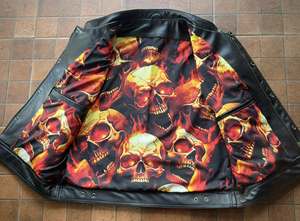 Gilet de club de motard en daim personnalisé pour homme avec fermeture éclair sur le devant - Product Image 5