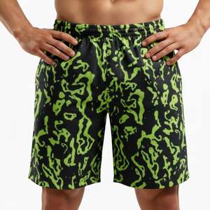 Shorts de bain pour hommes personnalisés avec imprimé motif, séchage rapide, doublure en mesh, pour la course et la gym - Product Image 6