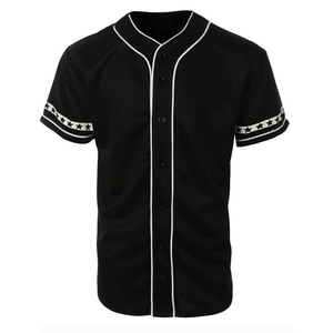 Camiseta de Béisbol Unisex Azul Rey, Manga Corta, Cuello en V, Cierre de Botones, Secado Rápido, 100% Poliéster, Ropa Deportiva Personalizada con Estampado - Product Image 2