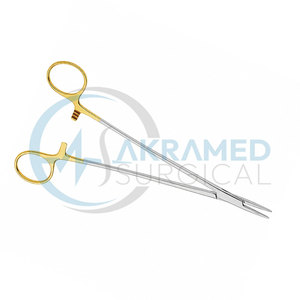 Premium TC Julian Needle Holder Tungsten Carbide Gold Handle Stainless Steel CE Certified Surgical Instrument - Product Image 4