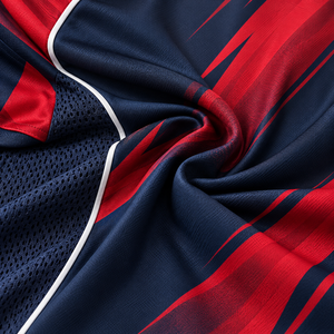 Uniforme de Fútbol Personalizable Azul Marino y Carmesí, Jersey de Fútbol Sublimado con Logotipo Personalizado, Pantalones Cortos, Conjunto para Equipo - Product Image 6