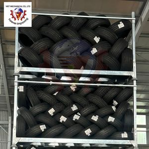 Rack de stockage de pneus durable Rayonnage de pneus pliable en métal pour une utilisation efficace et organisée en entrepôt - Product Image 2
