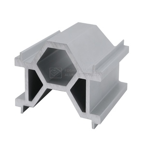 การขึ้นรูปอะลูมิเนียมแบบกำหนดเอง การแปรรูปโปรไฟล์อุตสาหกรรม โปรไฟล์ซีรีส์ 6000 รูปทรงสี่เหลี่ยม T3-T8 การอบชุบ การเชื่อม การตัด - Product Image 1