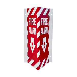 Señal de Advertencia de Extintor de Incendios de PVC de 3 Lados para Montar en Esquina - Product Image 5