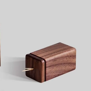 Natural Wood <b>Toothpick</b> Holder Unique Home Design Decoration for Teeth Cleaning - Product Image 1